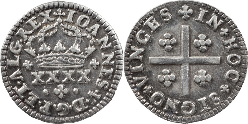 Portugal
D. João V (1706-1750)
Half tostão Lisbon
AG: 45.01 1.55 g
AU