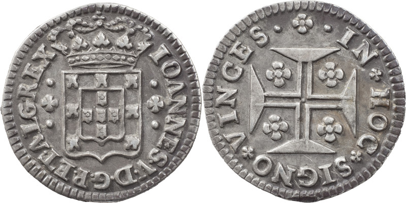 Portugal
D. João V (1706-1750)
3 vinténs Lisbon
AG: 55.01 1.97 g
Good XF