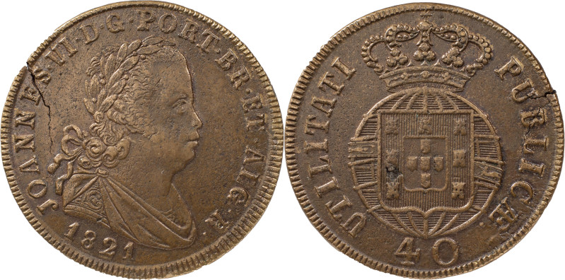 Portugal
D. João VI (1816-1826)
Pataco Lisbon 1821
AG: 04.05 36.13 g
Good XF