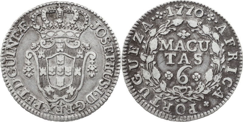 Angola
D. José I (1750-1777)
6 Macutas 1770
AG: 11.03 8.66 g
AU