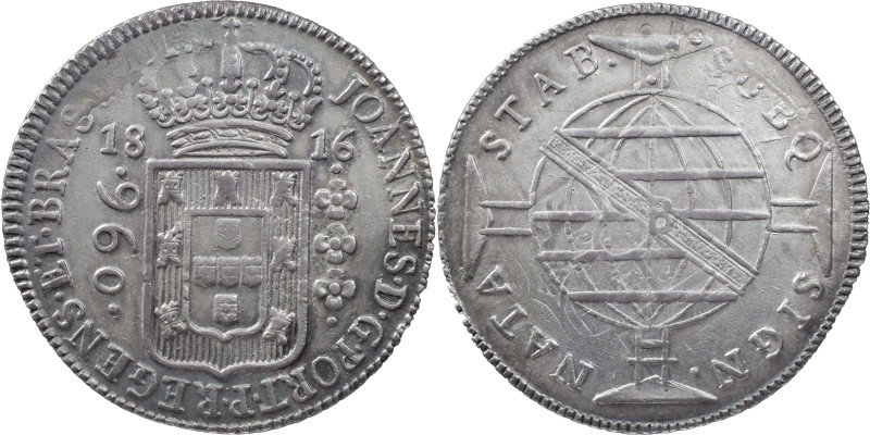 Brasil
D. João Regent (1799-1816)
960 réis 1816 Bahia
Restrike Above 8 spanish r...