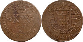 Brasil
D. João VI (1816-1822)
20 réis 1821 Rio of Janeiro
Period fake
AG: 03.06 4.80 g
XF