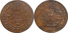 Brasil
D. João VI (1816-1822)
37.5 réis 1821 Minas Gerais
AG: 06.04 5.54 g
XF