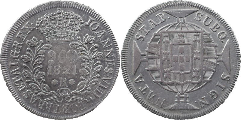 Brasil
D. João VI (1816-1822)
960 réis 1821 Rio of Janeiro
Restrike Above 8 span...