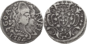 Portuguese India
D. Maria I e D. Pedro III (1777-1786)
Rupia 1784 Goa
AG: 10.03 10.61 g
XF
