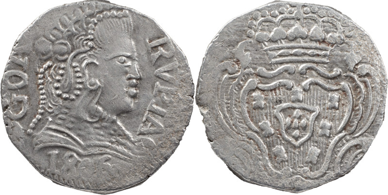 Portuguese India
D. Maria I (1786-1799)
Rúpia Goa 1806
AG: 36.14 10.97 g
XF