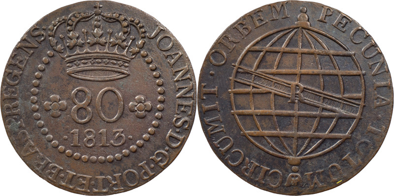 Sao Tome and Principe
D. João Regent (1799-1816)
80 réis 1813 R
AG: 03.01 14.03 ...