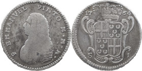 Order of Malta
D. Manuel Pinto da Fonseca (1741-1773)
1 escudo 1764
AG: 17.01 11.60 g
About XF
