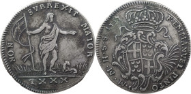 Order of Malta
D. Manuel Pinto da Fonseca (1741-1773)
30 Tari 1757
AG: 28.03 29.30 g
Good XF