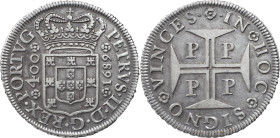 Portugal
D. Pedro II (1683-1706)
New Cruzado 1689 Porto
AG: 81.01 16.94 g
AU