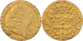 Portugal
D. João V (1706-1750)
Half escudo Lisbon 1728
AG: 110.07 1.40 g
VF