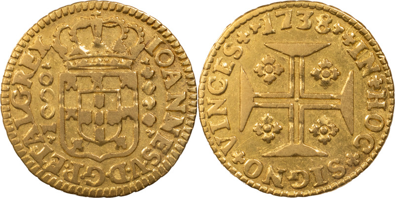 Portugal
D. João V (1706-1750)
Quartinho Lisbon 1738
AG: 89.04 2.56 g
XF