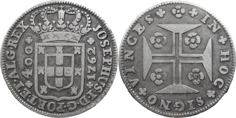 Portugal
D. José I (1750-1777)
New Cruzado Lisbon 1762
AG: 34.01 14.03 g
About X...