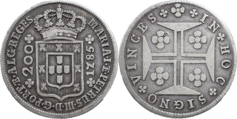Portugal
D. Maria I e D. Pedro III (1777-1786)
12 vinténs Lisbon 1785
AG: 16.07 ...