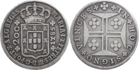 Portugal
D. Maria I e D. Pedro III (1777-1786)
12 vinténs Lisbon 1785
AG: 16.07 7.16 g
XF