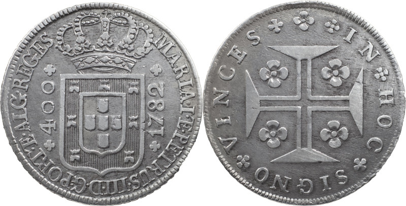 Portugal
D. Maria I e D. Pedro III (1777-1786)
New Cruzado Lisbon 1782
AG: 18.10...