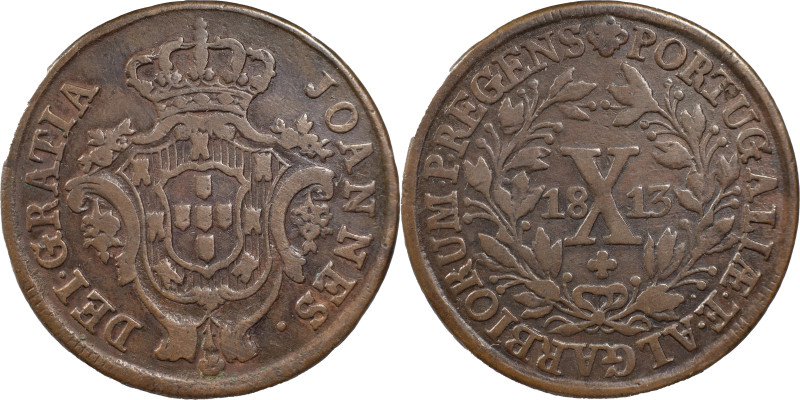 Portugal
D. João Regent (1799-1816)
10 réis Lisbon 1813
AG: 06.04 12.69 g
About ...