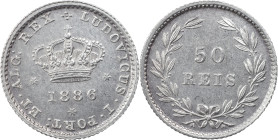 Portugal
D. Luís I (1861-1889)
50 réis Lisbon 1886
AG: 08.16 1.25 g
AU