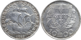 Portugal
Portuguese Republic (1910-Present)
10 escudos 1942
AG: 43.06 12.26 g
Good XF