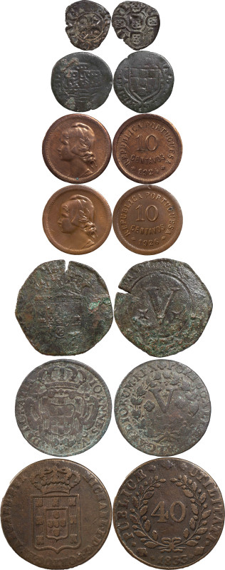 Group Lots
7 portuguese coins of monarchy and republic.
Fine to AU