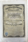 Portugal
Company of Águas Medicinais do Arsenal de Lisboa 1907. Title of one stock. Signed and stamped. 
UNC