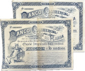 Brasil
Banco Comercial da Bahia. Lot of 2 titles of a stock.
UNC.
