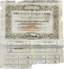 France - Chemin de Fer de Graissac A Beziers 1852. Title of 1 stock of 50 francs. About XF