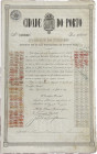 City of Porto - Bond Nº 03906. Loan 90$000 Reis, July 1, 1889.
Good Very Fine.