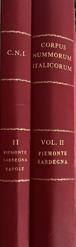 A.A.V.V. - CNI. Corpus Nummorum Italicorum. Roma 1911. Vol. II. Piemonte – Sarde...