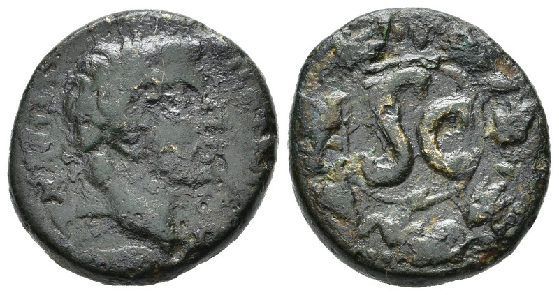 TIBERIO (14-37). Antiochia. Bronzo. 31/32. AE (10,05 g). D/ TI CAESAR • AVG • T-...