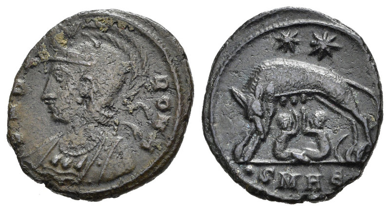 COSTANTINO I (307-337). Commemorative di Roma. Eraclea. Nummus. AE (2,61 g). D/ ...