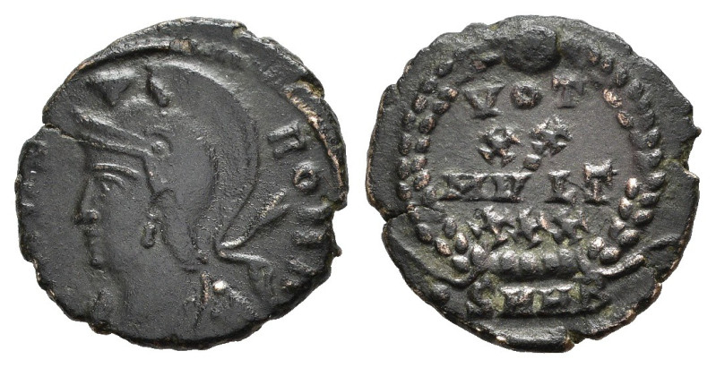 COSTANZO II (337-361). Commemorative di Roma. Eraclea. Nummus. 348 circa. AE (1,...