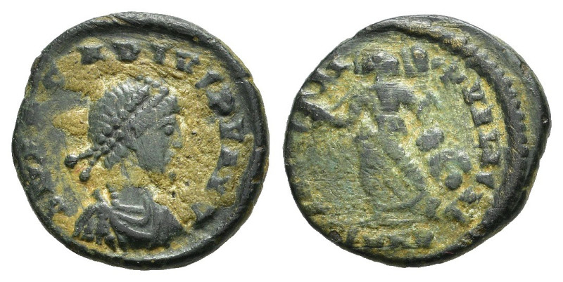 ARCADIO (383-408). Nicomedia. AE3. AE (1,49 g). D/ D N ARCADIVS P F AVG, busto d...