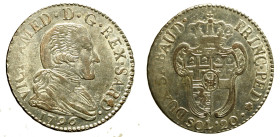 TORINO. Vittorio Amedeo III (1773-1798) 20 soldi 1796. Busto a ds. R/ Stemma coronato. MIR 990c; Mont. 373 MI (g. 5,33) SPL