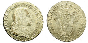 TORINO. Vittorio Amedeo III (1773-1798) 10 soldi 1796. Busto a ds. R/ Stemma coronato. MIR 992c; Mont. 378 MI (g. 2,65) SPL