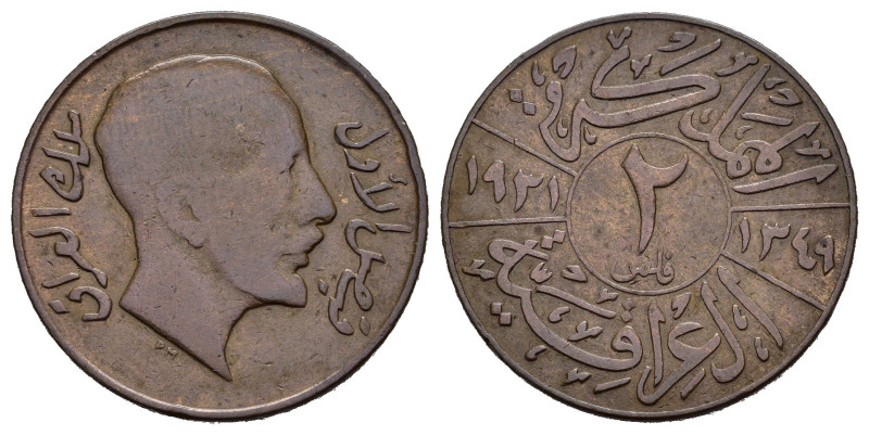 IRAQ. 2 Fils 1931. AH 1349. AE. BB+