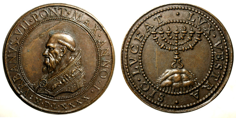 ROMA. Urbano VII (1590) Medaglia 1790/I (Opus: M. Balla) (Ø: mm. 41) Busto a sn....