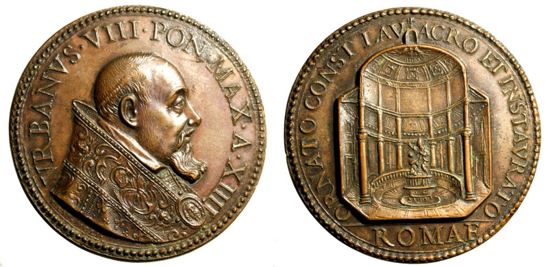 ROMA. Urbano VIII (1623-1644) Medaglia A/ XIIII (Opus: G. Mola) (Ø: mm. 40). Bus...