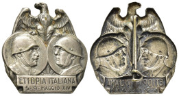 Medaglie Italiane – Regno d’Italia – Vittorio Emanuele III (1900-1945) - Ventennio Fascista – Etiopia – AOI. Distintivo emesso per la fondazione dell’...