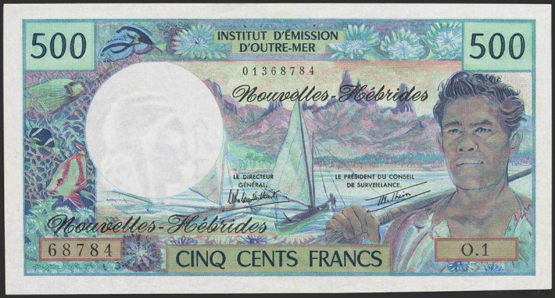 NEW HEBRIDES. 500 Francs. 1979. (Pick: 19c). Extremely Fine.