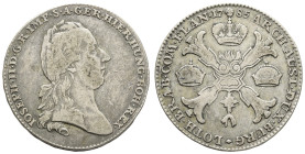 Münzen des Römisch Deutschen Reiches
 Taler, 1785, Joseph II., Brüssel, Dav. 1284, ss.