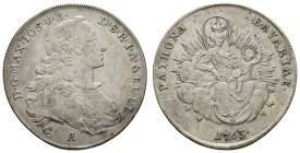 Deutschland bis 1800 Bayern Herzogtum
 1/2 Madonnentaler, 1763, Maximilian III. Joseph, Hahn 329, justiert, ss.