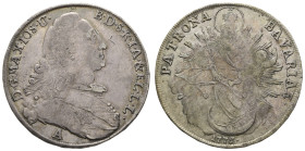 Deutschland bis 1800 Bayern Herzogtum
 Taler, 1775, Maximilian III. Joseph, Amberg, Dav. 1954, ss.