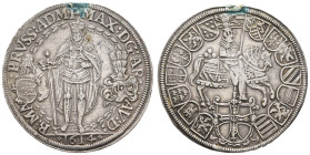 Deutschland bis 1800 Deutscher Orden
 Doppeltaler, 1614, Maximilian I., Dav. 5854, Hsp., Randabschliff, verblasste Tintensignatur, ss.