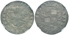 Deutschland bis 1800 Emden Stadt
 Gulden (28 Stüber), o.J. (1624-1637), mit Titel Ferdinand II., Dav. 508. NGC AU 55