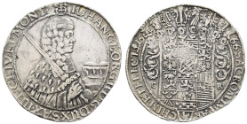 Deutschland bis 1800 Sachsen Albertinische Linie Kurfürstentum
 Taler, 1666, Johann Georg II., Clauss/Kahnt 388, Davenport 7617, gereinigt, Zainende,...