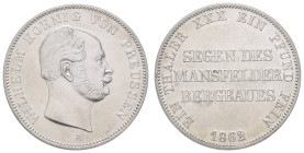 Deutschland 1800-1871 Preussen
 Taler, 1862, Wilhelm I., AKS 98, gereinigt, wz. Kr., sonst vz.