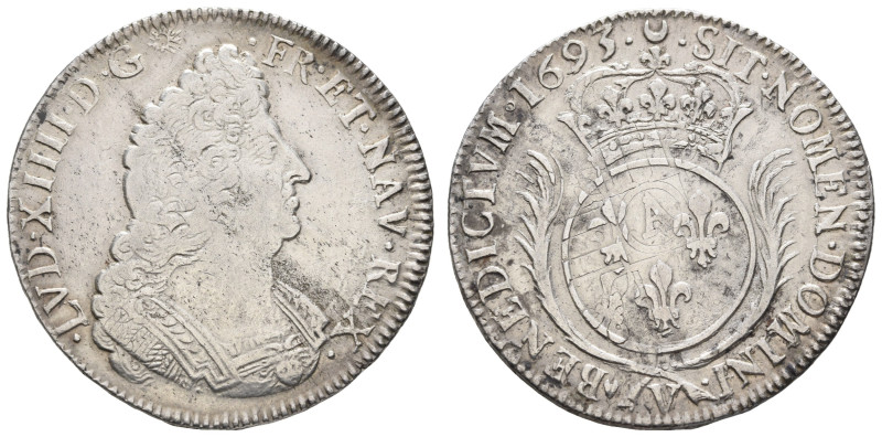 Europa und Übersee Frankreich
 Écu aux palmes, 1693, V (Troyes), Louis XIV., Üb...