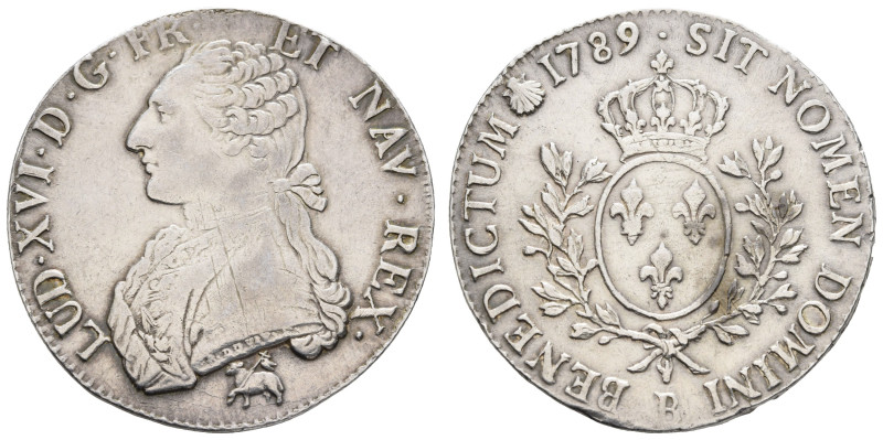 Europa und Übersee Frankreich
 Écu aux branches d`olivier, 1789, Louis XVI., B ...