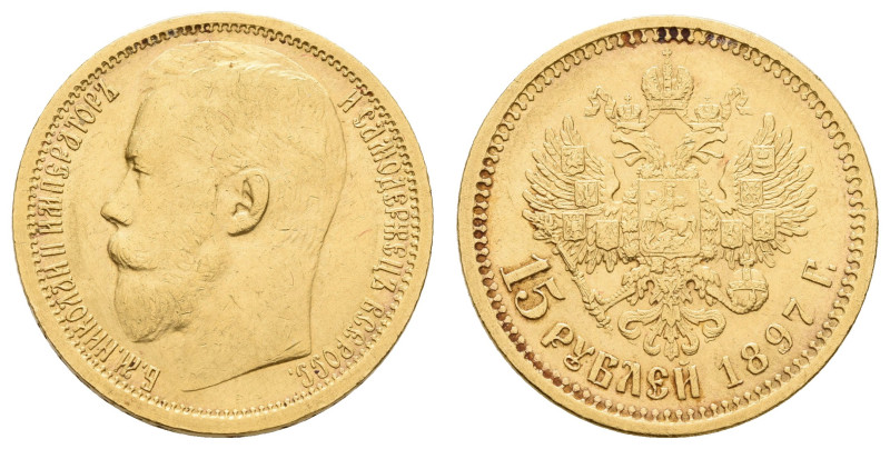 Europa und Übersee Russland Kaiserreich bis 1917
 15 Rubel, Gold, 1897, Nikolau...